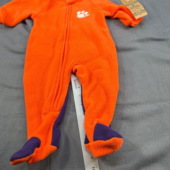 Rivalry Threads Infant Sz 3-6 Month One Piece Sleeper Clemson Orange Purple New - Picture 14 of 16